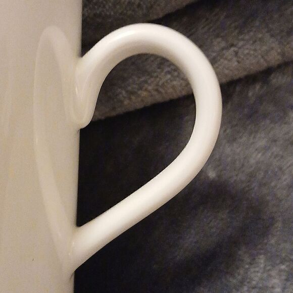 ⭐️ 5/$25 SALE WITH LOVE Coffee Mug NWT PINK, GREEN, PURPLE ON WHITE BACKGROUND - Picture 3 of 5